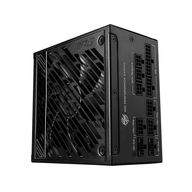 MSI - MPG A850GS PCIE5, 80+ Gold Full Modular Gaming PSU, 12V-2X6 Cable, 5080 5070 ATX 3.1 & Pcie 5.1 Ready. Embossed Jacket Cables. 850W Power Supply, 10 Year Warranty