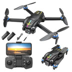Aerial Drone 2025 C18S Pro with 4K UHD EIS Camera GPS 5G Wifi FPV Brushless Motors Optical Flow Smart Obstacle Avoidance Auto Return 360° Stunt Roll Dual Batteries