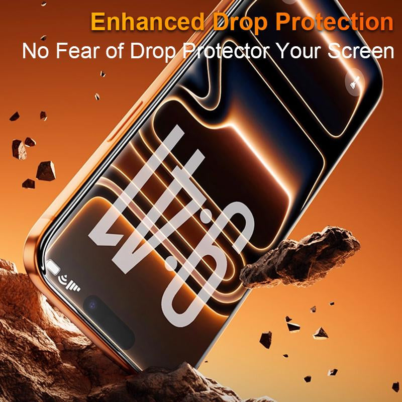 One Fish Screen Protector 2 Pack for Iphone Fingerprint Proof Screen Protector, Privacy Protection, Fingerprint Resistant, Dust-Free Bubble-Free