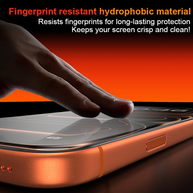 One Fish Screen Protector 2 Pack for Iphone Fingerprint Proof Screen Protector, Privacy Protection, Fingerprint Resistant, Dust-Free Bubble-Free