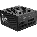 MSI - MPG A850GS PCIE5, 80+ Gold Full Modular Gaming PSU, 12V-2X6 Cable, 5080 5070 ATX 3.1 & Pcie 5.1 Ready. Embossed Jacket Cables. 850W Power Supply, 10 Year Warranty