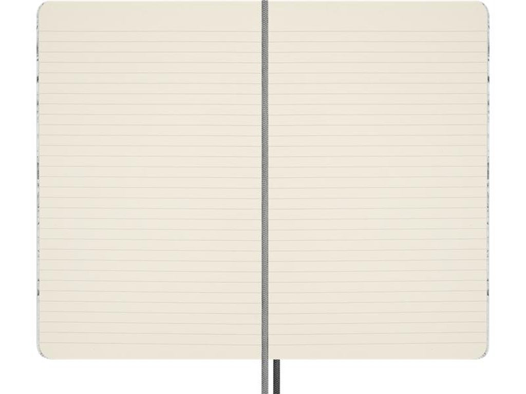 Moleskine Limited Edition Nasa-Inspired 'Moon Surface' Notebook, Hard Cover, Large (5" X 8.25"), Ruled/Lined, Light Grey, 176 Pages