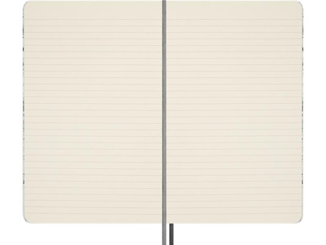 Moleskine Limited Edition Nasa-Inspired 'Moon Surface' Notebook, Hard Cover, Large (5" X 8.25"), Ruled/Lined, Light Grey, 176 Pages