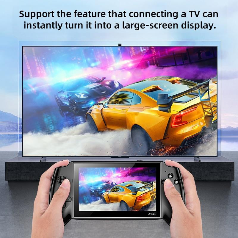 Portable Retro Game Console with 5.5-Inch Large Screen, Supports 10 Emulators, Ultra HD Graphics, Ideal Gift for Birthday, Father’S Day & Christmas, Handheld Game Console